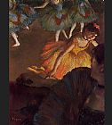 Edgar Degas Wall Art - Ballerina and Lady with a Fan